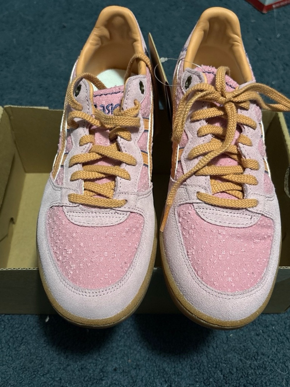 Women's Pink Suede & Canvas Casual Sneakers